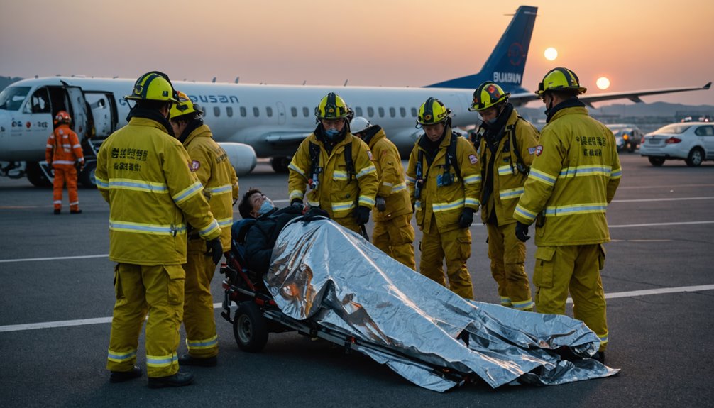 busan airplane fire survivor