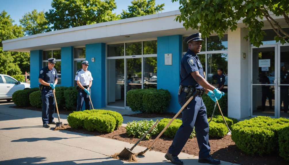 community service station cleanup