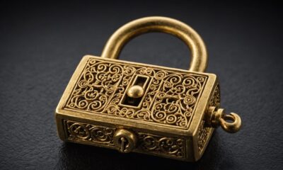 ancient gold padlock discovery