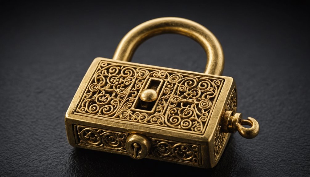 ancient gold padlock discovery