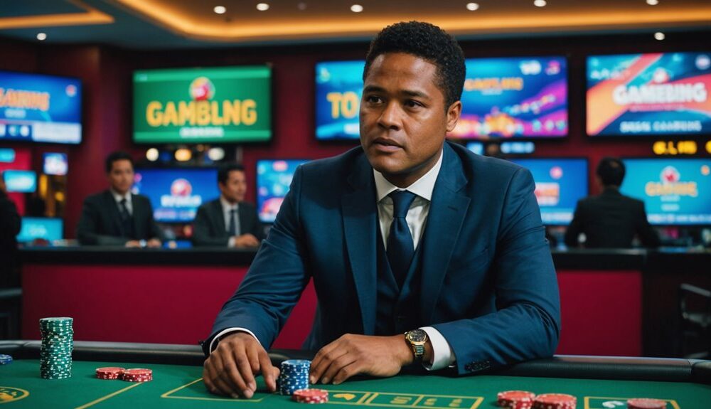 kluivert promotes online gambling