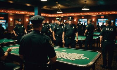 police raid ping pong gambling