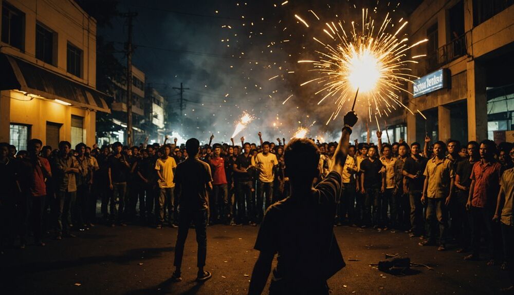 protests erupt in bandung