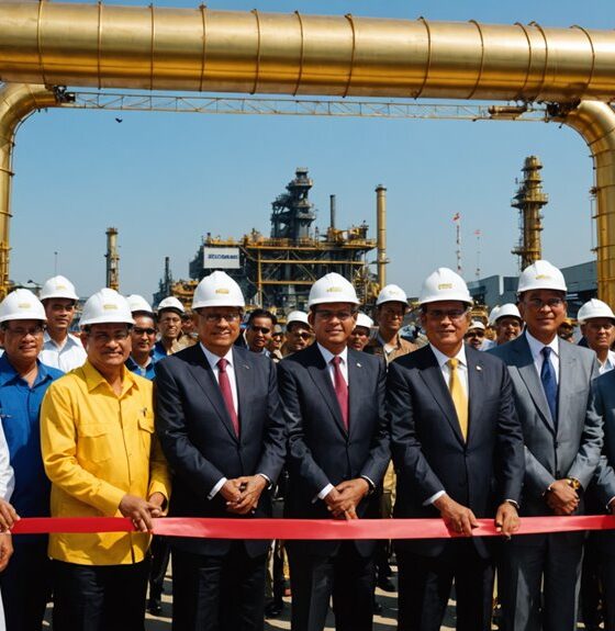 gold smelting plant inauguration